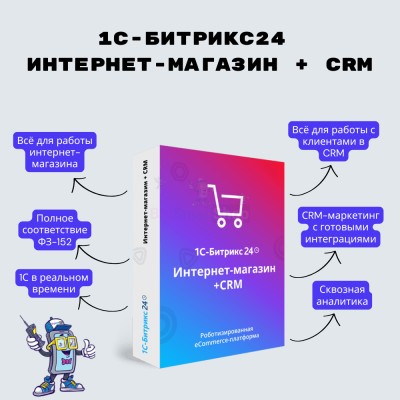 Программа для ЭВМ "1С-Битрикс24". Лицензия Интернет-магазин + CRM (12 мес.) - купить в Кужолке